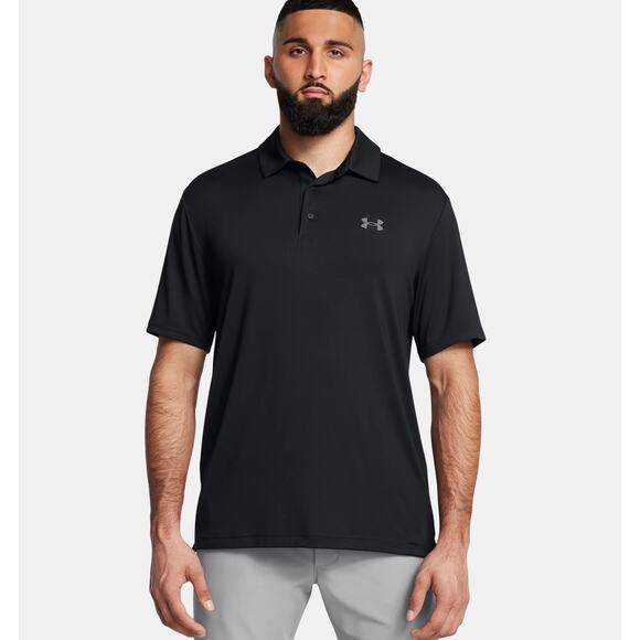 NWT Under Armour UA Playoff 3.0 Men's Polo in Black size XL - Picture 1 of 7